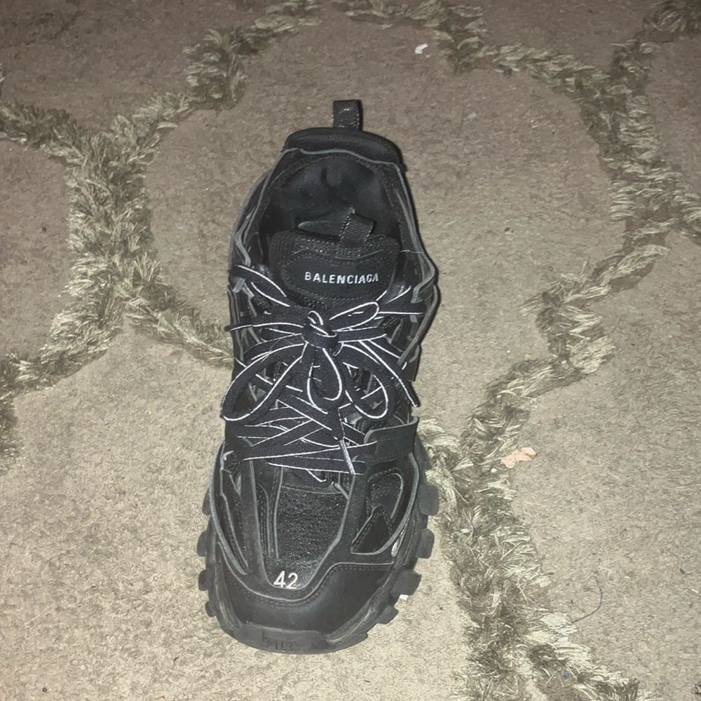 Balenciaga Black Athletic Shoes with Chunky Design